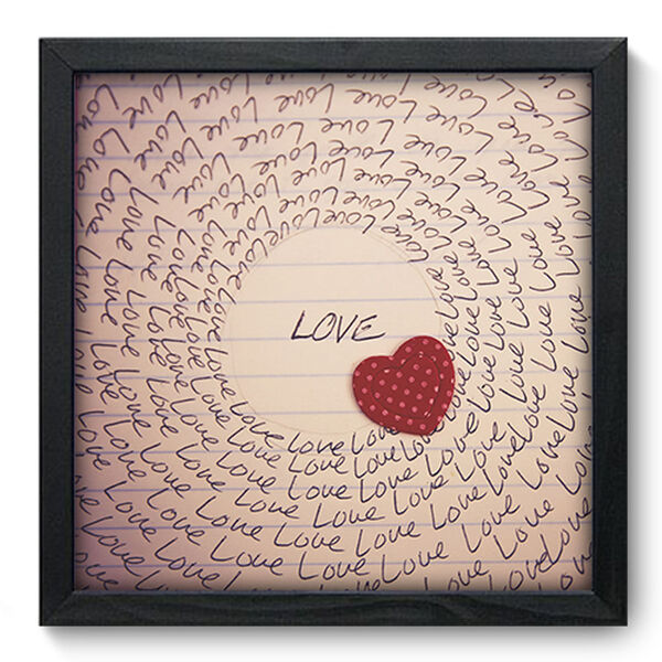 Quadro Decorativo - Love - 33cm X 33cm - 056qdop