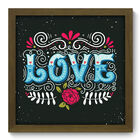 Quadro Decorativo - Love - 33cm X 33cm - 057qdom