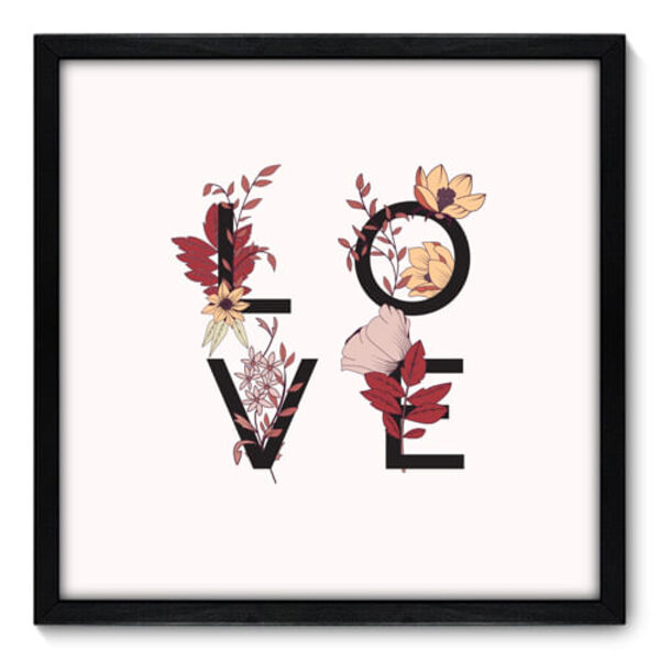 Quadro Decorativo - Love - 50cm X 50cm - 008qnrcp