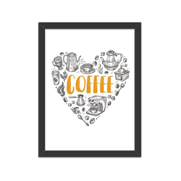 Quadro Decorativo Love Coffe