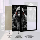 Quadro Decorativo Macaco Estiloso Moldura Cx Alta 40x60 - Mol