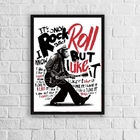 Quadro Decorativo Macaco It´s Only Rock and roll 33x24cm Mold