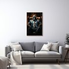 Quadro Decorativo Macaco Modelo Boss Chefe Com 1 Tela 60x90cm