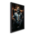 Quadro Decorativo Macaco Modelo Boss Chefe Com 1 Tela De Pare