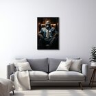 Quadro Decorativo Macaco Modelo Boss Chefe Com 1 Tela De Pare