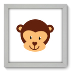 Quadro Decorativo - Macaquinho - 22cm X 22cm - 012qdbb
