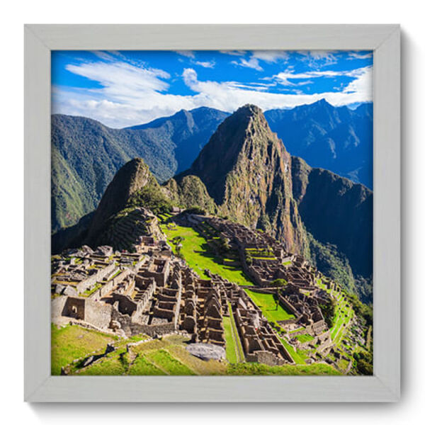 Quadro Decorativo - Machu Picchu - 22cm X 22cm - 077qnmab