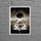 Quadro Decorativo Maçonaria 45x34cm - Com Vidro Moldura:madei