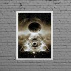 Quadro Decorativo Maçonaria 45x34cm Moldura:madeira Preta