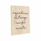 Quadro Decorativo Madeira Frases 38x51 Cm