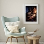 Quadro Decorativo Mago Alquimista - 60x48cm Moldura:madeira B