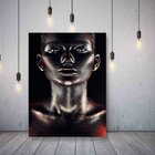 Quadro Decorativo Majestic Woman In Black - 180x135 Cm