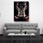 Quadro Decorativo Majestic Woman In Black - 200x100 Cm