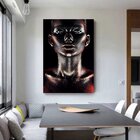 Quadro Decorativo Majestic Woman In Black - 200x100 Cm