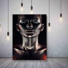 Quadro Decorativo Majestic Woman In Black - 200x135 Cm