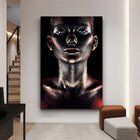 Quadro Decorativo Majestic Woman In Black - 200x135 Cm