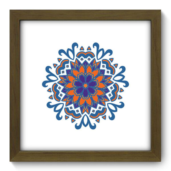 Quadro Decorativo - Mandala - 22cm X 22cm - 409qddm