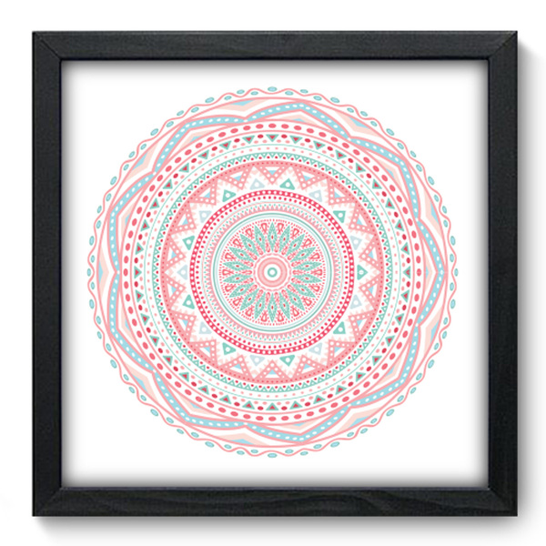 Quadro Decorativo - Mandala - 33cm X 33cm - 110qdbp