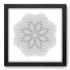 Quadro Decorativo - Mandala - 33cm X 33cm - 401qddp