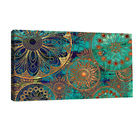 Quadro Decorativo Mandala Azul 55x100cm