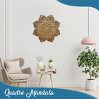 Quadro Decorativo Mandala Mdf Cru - 45cm  Sb32