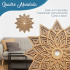 Quadro Decorativo Mandala Mdf Cru - 45cm  Tc27