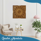 Quadro Decorativo Mandala Mdf Cru - 85cm  Cb97