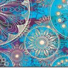 Quadro Decorativo Mandala Moderna Azul