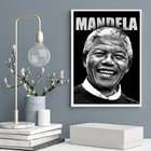 Quadro Decorativo Mandela 33x24cm - Com Vidro Moldura:madeira