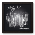 Quadro Decorativo - Manhattan - 22cm X 22cm - 020qdmp