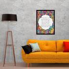 Quadro Decorativo Mantra "o Deus Que Habita Em Mim" 45x34cm A