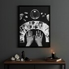 Quadro Decorativo Mãos Cartas Tarot - 70x50cm Moldura Branca