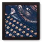 Quadro Decorativo - Máquina De Escrever - 22cm X 22cm - 001qn