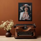 Quadro Decorativo Maria Navalha 33x24cm - Com Vidro Moldura P