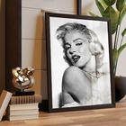 Quadro Decorativo Marilyn Monroe 33x24cm - Com Vidro Moldura