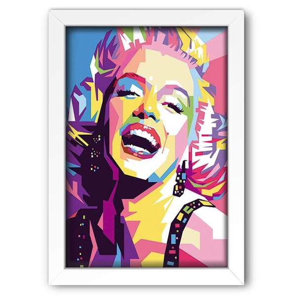 Quadro Decorativo Marilyn Monroe Fan Art  20x30cm
