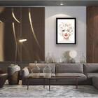 Quadro Decorativo Marilyn Monroe Flores 33x24cm - Com Vidro M