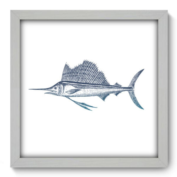 Quadro Decorativo - Marlim - 33cm X 33cm - 044qdkb