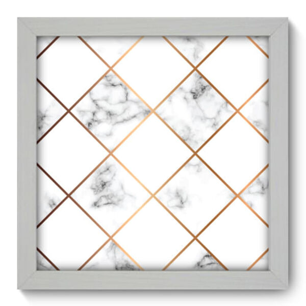 Quadro Decorativo - Mármore - 22cm X 22cm - 100qnaab