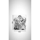 Quadro Decorativo Marvel Estampado A Lazer Em Mdf - Natural