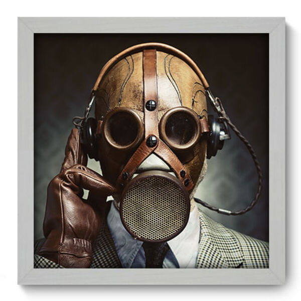 Quadro Decorativo - Mascara - 33cm X 33cm - 149qddb