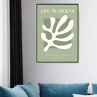 Quadro Decorativo Matisse Art Moderne Verde Coral  -70x50cm M