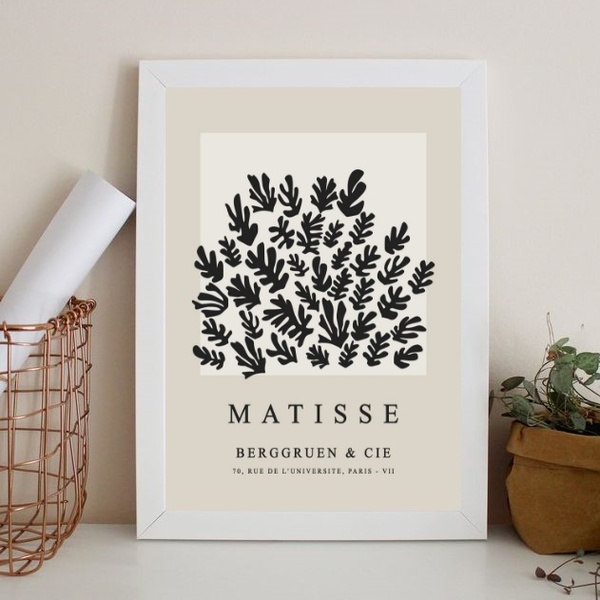 Quadro Decorativo Matisse - Berggruen 33x24cm Moldura:madeira