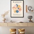 Quadro Decorativo Matisse Flor  - 70x50cm Moldura Preta