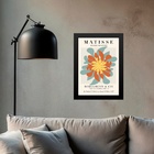 Quadro Decorativo Matisse - Flor Terracota 24x18cm - Com Vidr