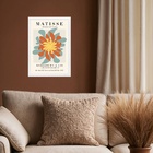 Quadro Decorativo Matisse - Flor Terracota 45x34cm Moldura Pr