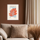 Quadro Decorativo Matisse - Folha Laranja 33x24cm - Com Vidro