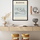 Quadro Decorativo Matisse Mulher Linhas  - 70x50cm Moldura Pr