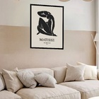 Quadro Decorativo Matisse Nu Bleu Ii  - 70x50cm Moldura Branca