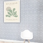 Quadro Decorativo Matisse Sage Green  - 70x50cm Moldura Preta